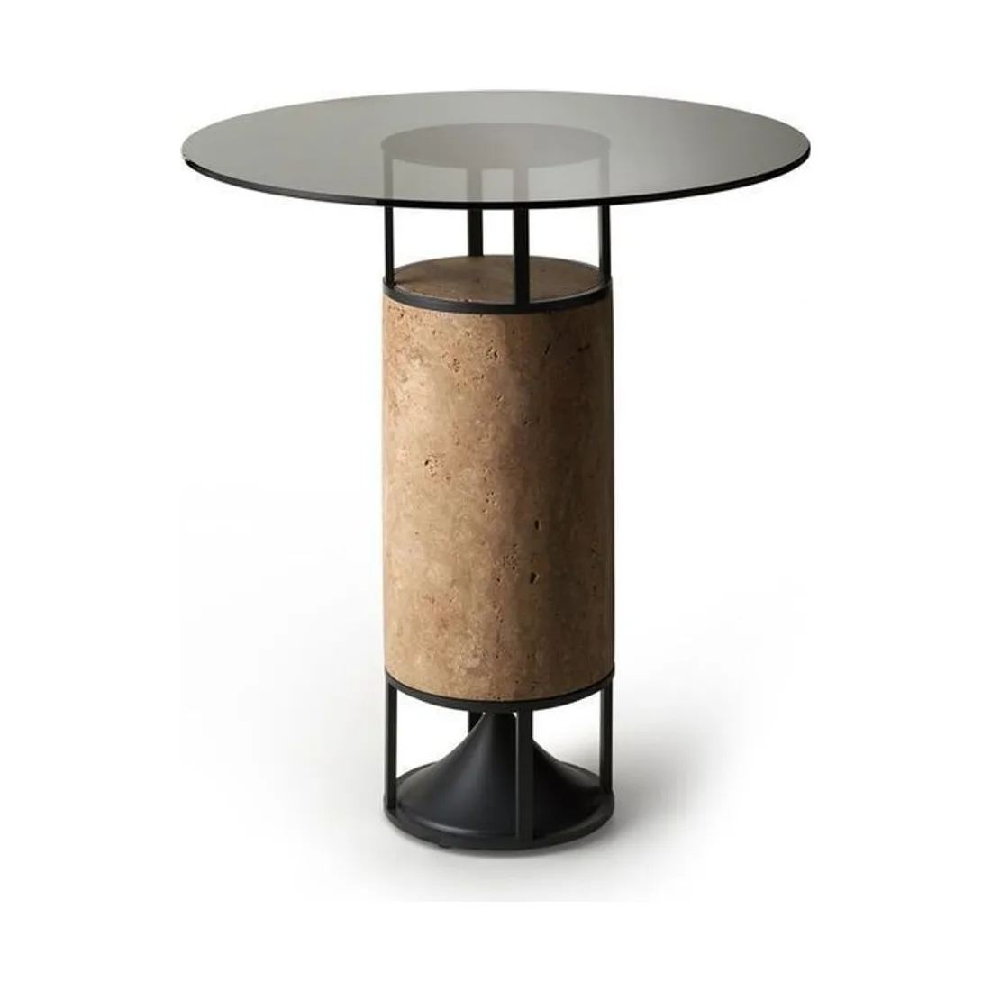 Architettura Sonora CYLINDER TABLE – der klingende Beistelltisch aus Beton und Glas