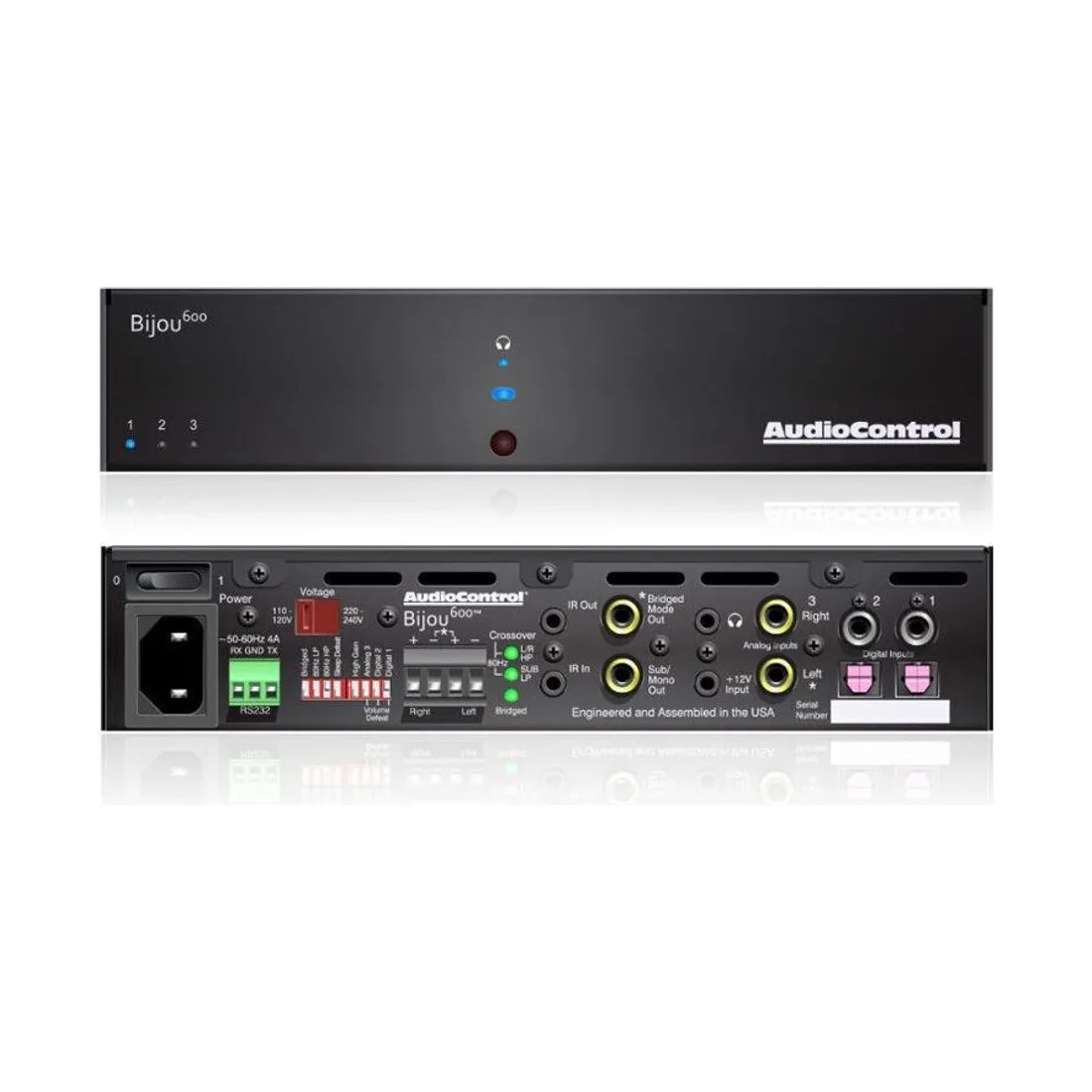 AudioControl BIJOU 600 – der kompakte 2-Kanal-Verstärker mit umschaltbaren Eingängen