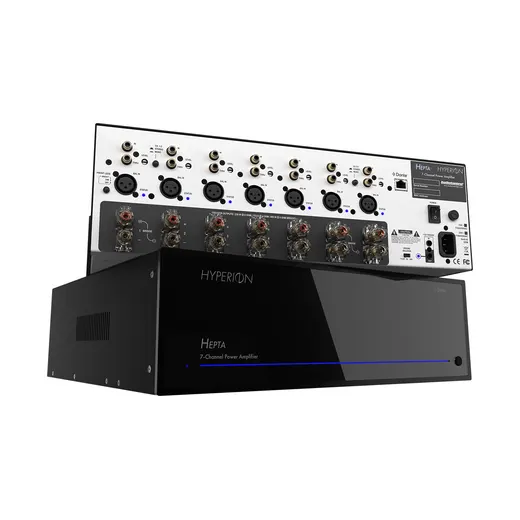 AudioControl Hyperion Hepta – Front- und Rückansicht übereinander
