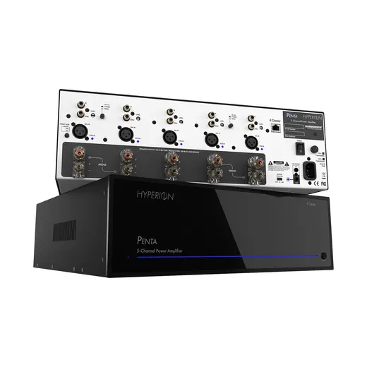 AudioControl Hyperion Penta – Front- und Rückansicht übereinander