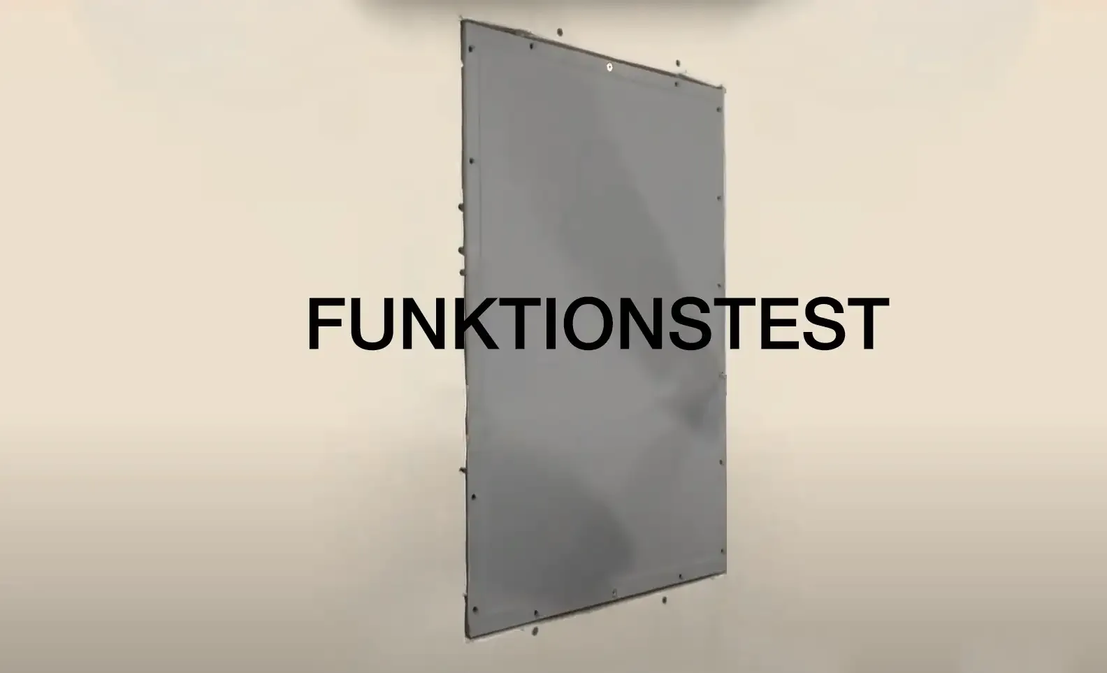 Über den vollen Frequenzbereich einen Funktionstest durchführen.